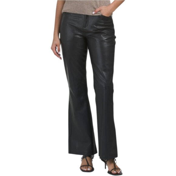 Bod & Christensen Pants - BOD & CHRISTENSEN Leather Le Flair Pants